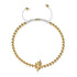 Pégase | Or 18 carats | Bracelet à breloques en macramé licorne ailée